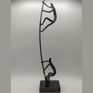 Sculpture Mat Chinois - Sculpture en fer forgé - Francis PIERRE • Le Pantographe Vosges