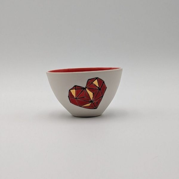 Tasse en porcelaine coeur - Camille BO - Le Pantographe Vosges
