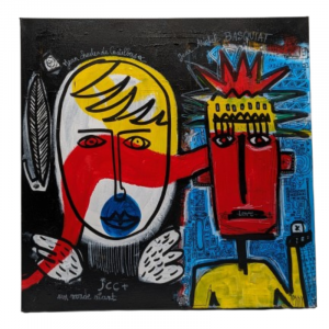 Peinture contemporaine Basquiat - Jenny ROUSSAT - Le Pantographe Vosges