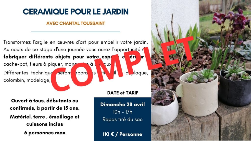 Ceramique jardin - Chantal TOUSSAINT