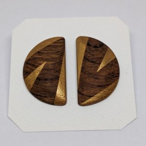 Boucles d'oreilles en bois Laure PRIN